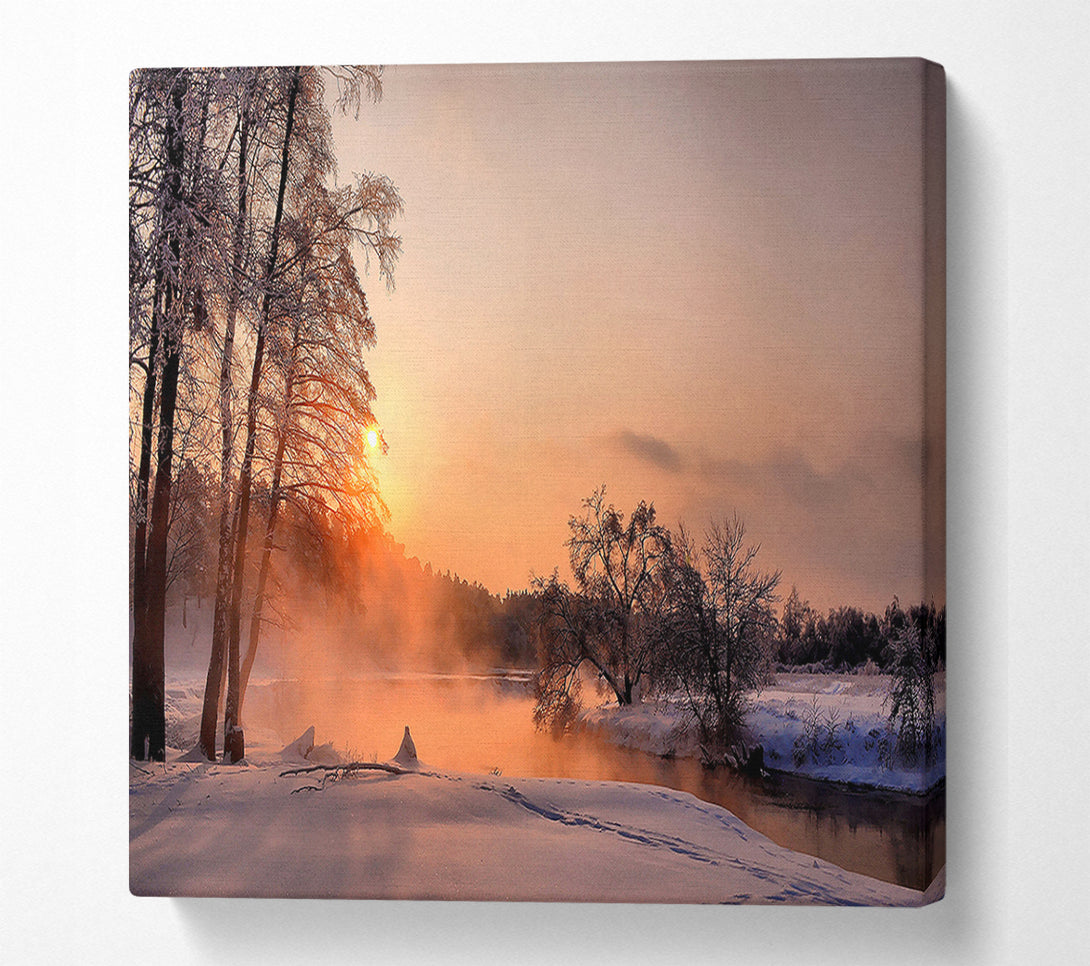  A Canvas Print of An Evening In December Canvas Wall Art