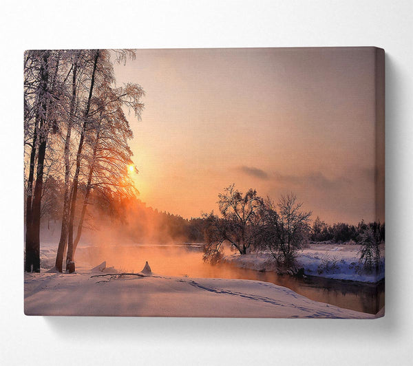  A Canvas Print of An Evening In December Canvas Wall Art