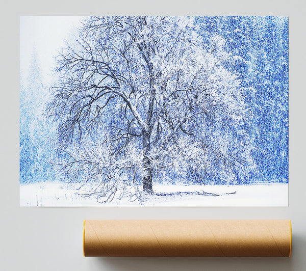 Snow Falling Print