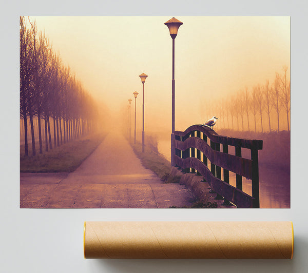 Foggy Fall Day Print