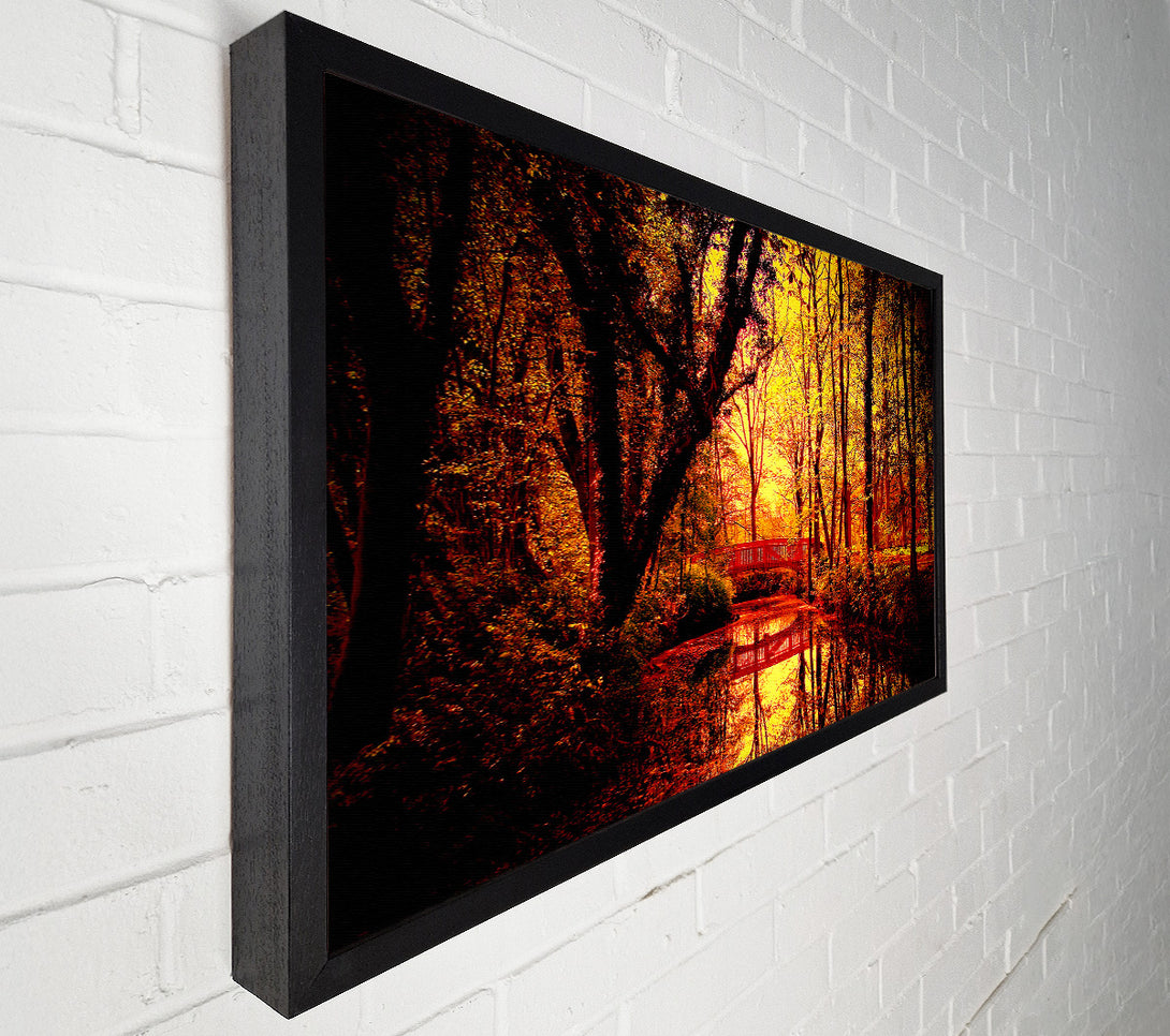  A Canvas Print of Park Bridge Autumn Canvas Print