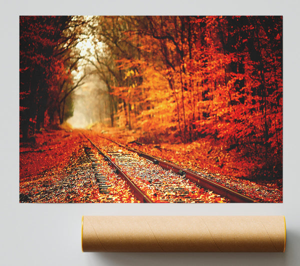 Autumn Railway Giclee Print