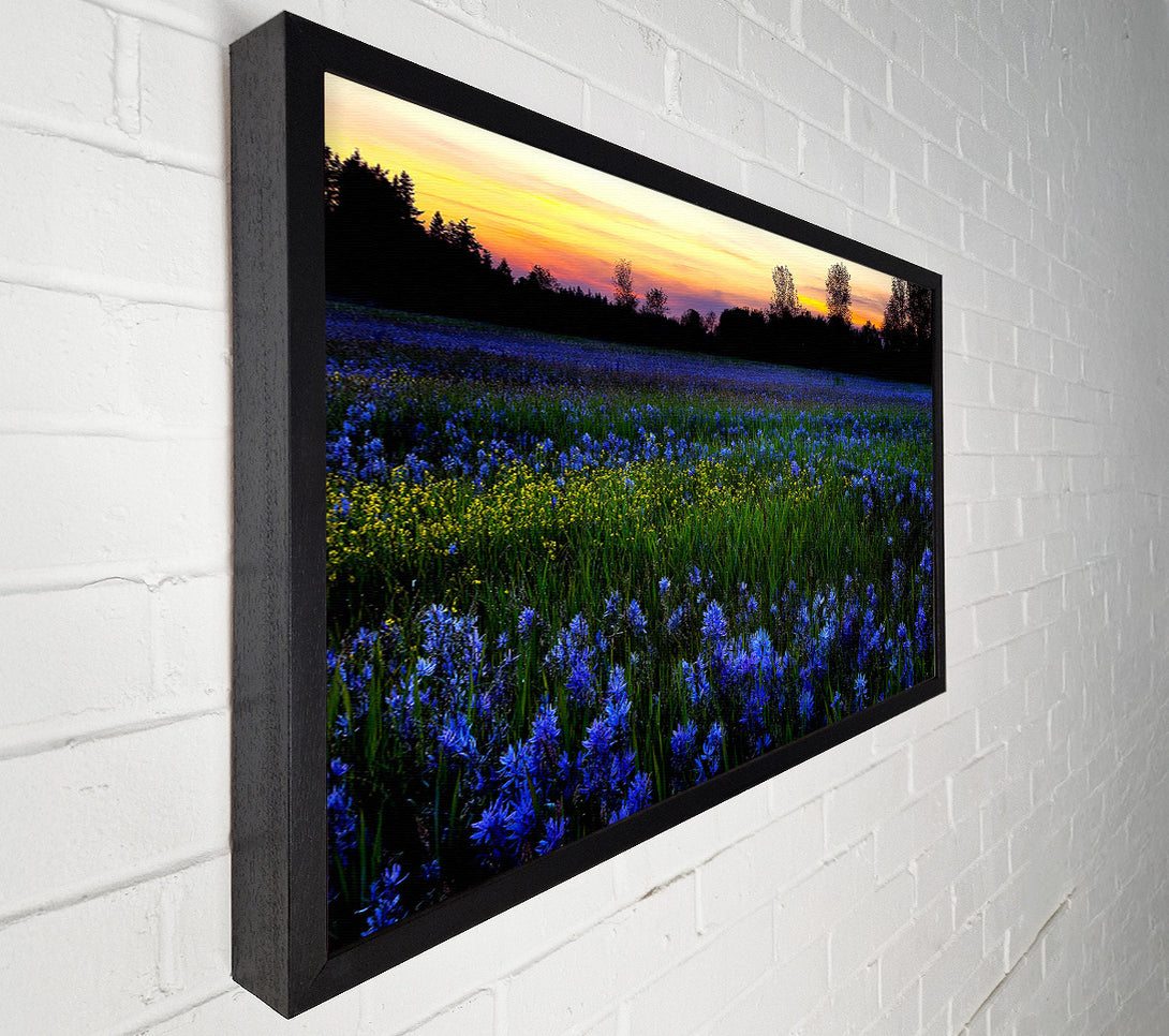  A Canvas Print of Blue Flowers Canvas Art