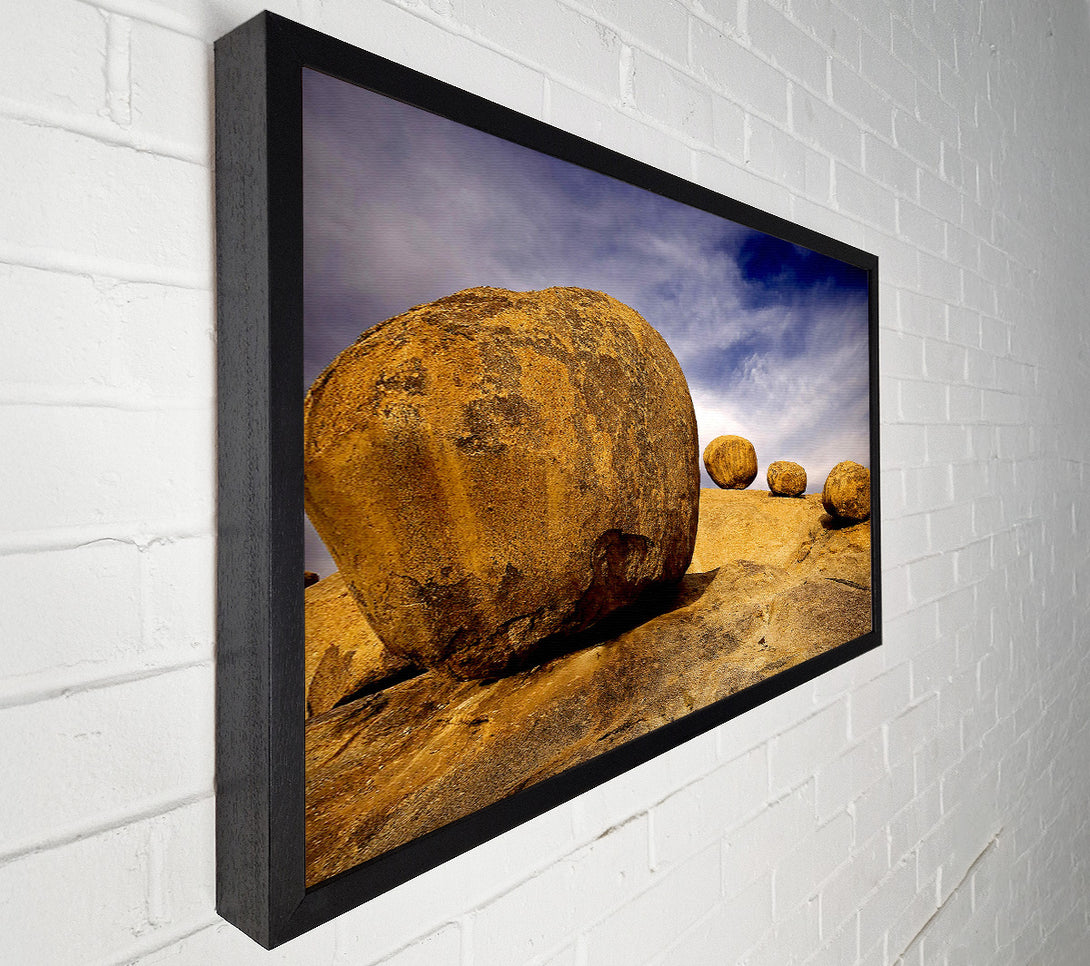  A Canvas Print of Eroded Granite Boulders Erongo Mountains Namibia Canvas Wall Art