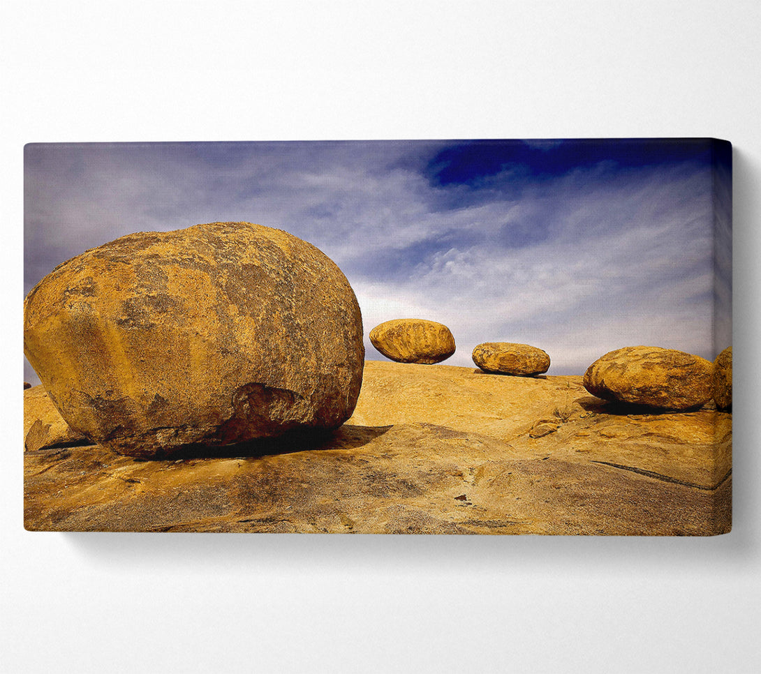  A Canvas Print of Eroded Granite Boulders Erongo Mountains Namibia Canvas Wall Art