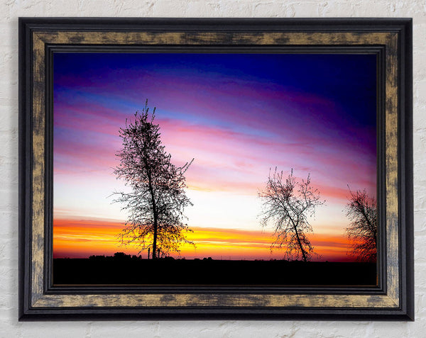 Winter Rainbow Sunrise Framed Print