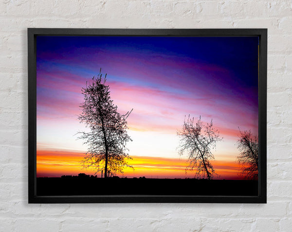 Winter Rainbow Sunrise Framed Print