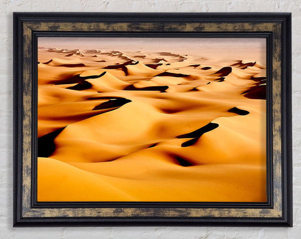 Desert Sand Dunes Framed Print