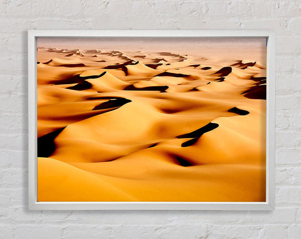 Desert Sand Dunes Framed Print