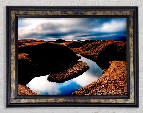 Small River Island Framed Print
