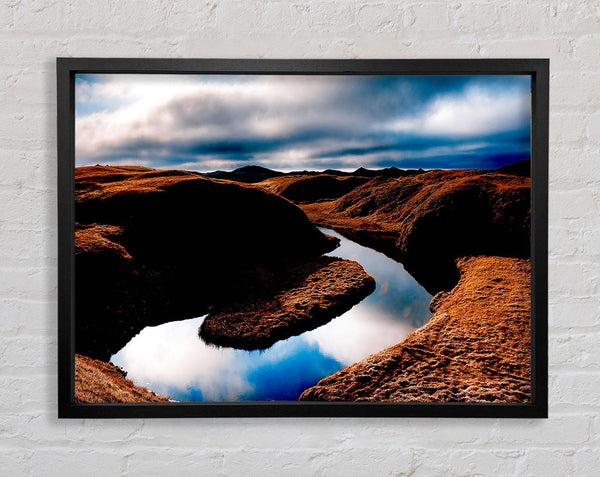 Small River Island Framed Print