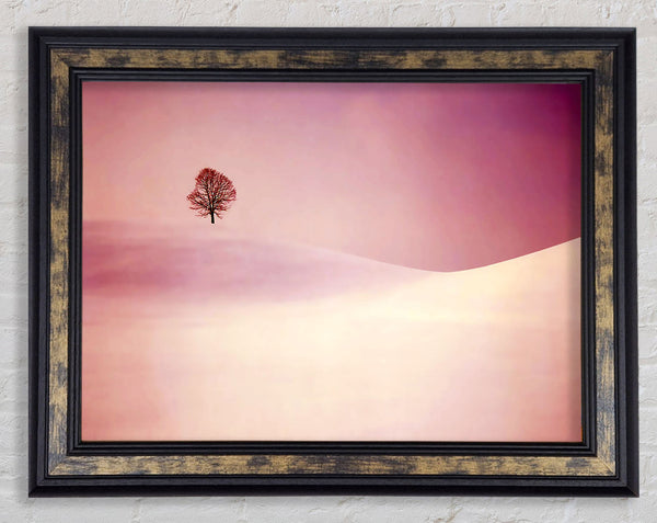 The Lonesome Winter Tree Framed Print