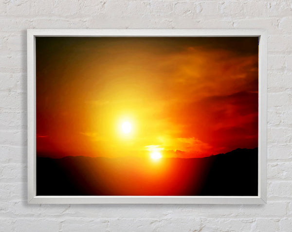 Blazing Sun Duo Framed Print
