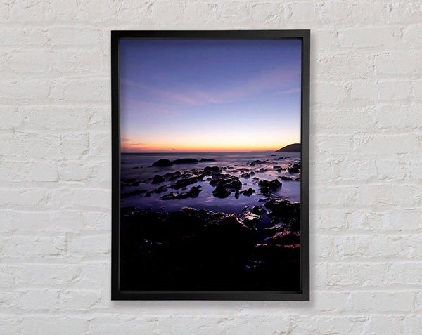 Ocean Rocks At First Light Framed Print