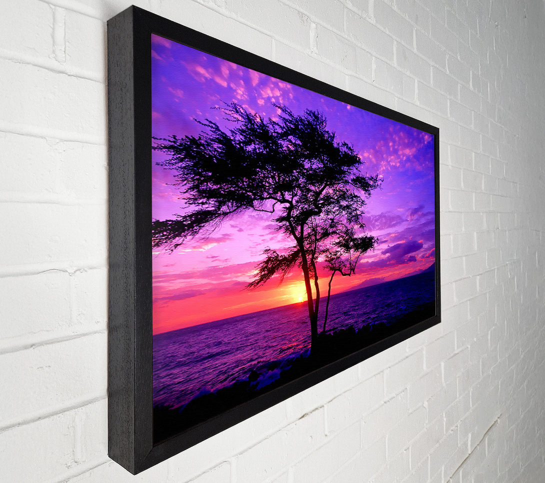  A Canvas Print of Red Ocean Tree Canvas Print