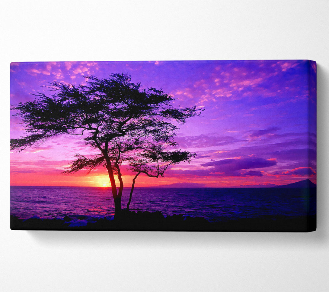  A Canvas Print of Red Ocean Tree Canvas Print