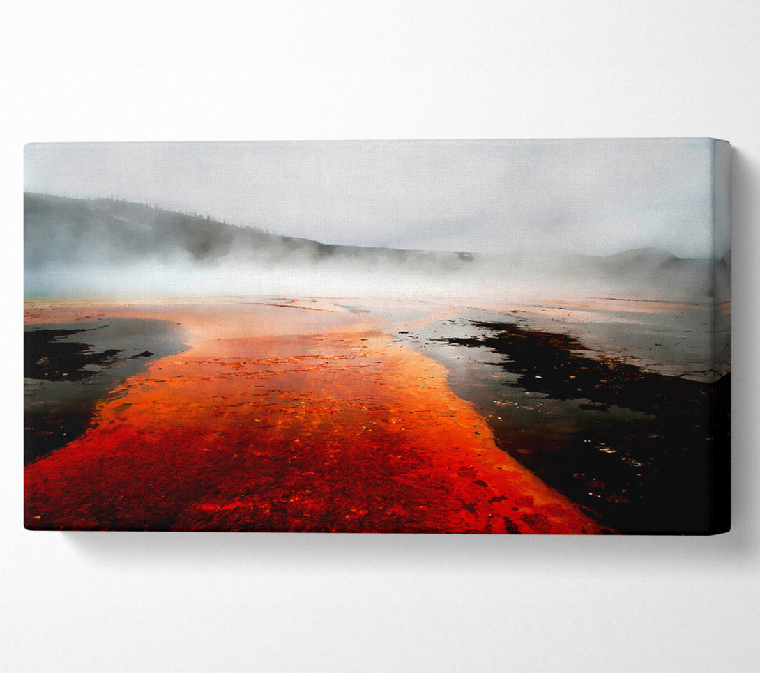  A Canvas Print of Red Lava Mist Canvas Art