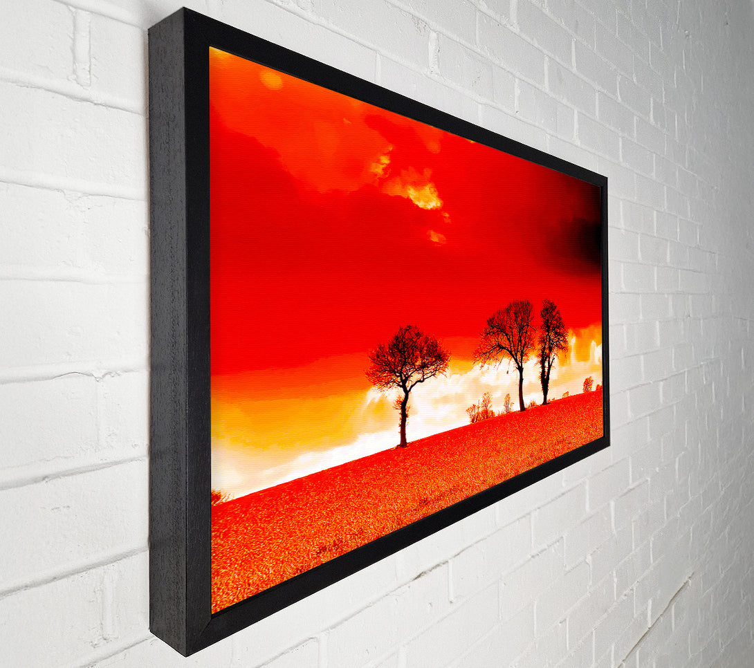  A Canvas Print of Red Sky Blaze Canvas Art