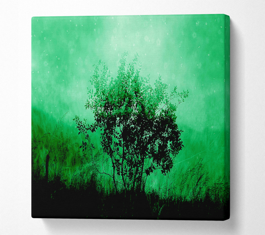  A Canvas Print of Emerald Tree Canvas Wall Art