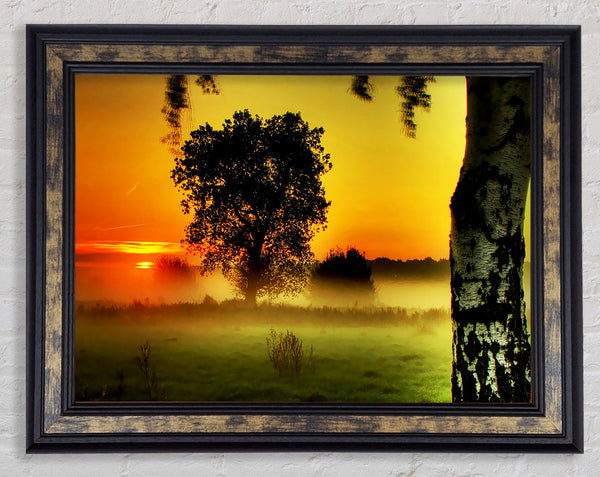 Surreal Ocean Mist Framed Print