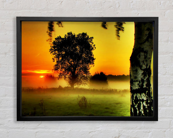 Surreal Ocean Mist Framed Print