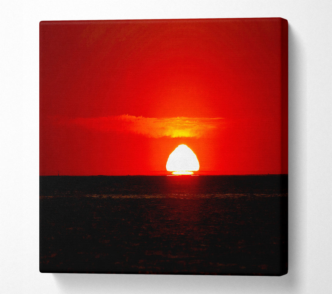 A Canvas Print of Red Ocean Glory Canvas Wall Art