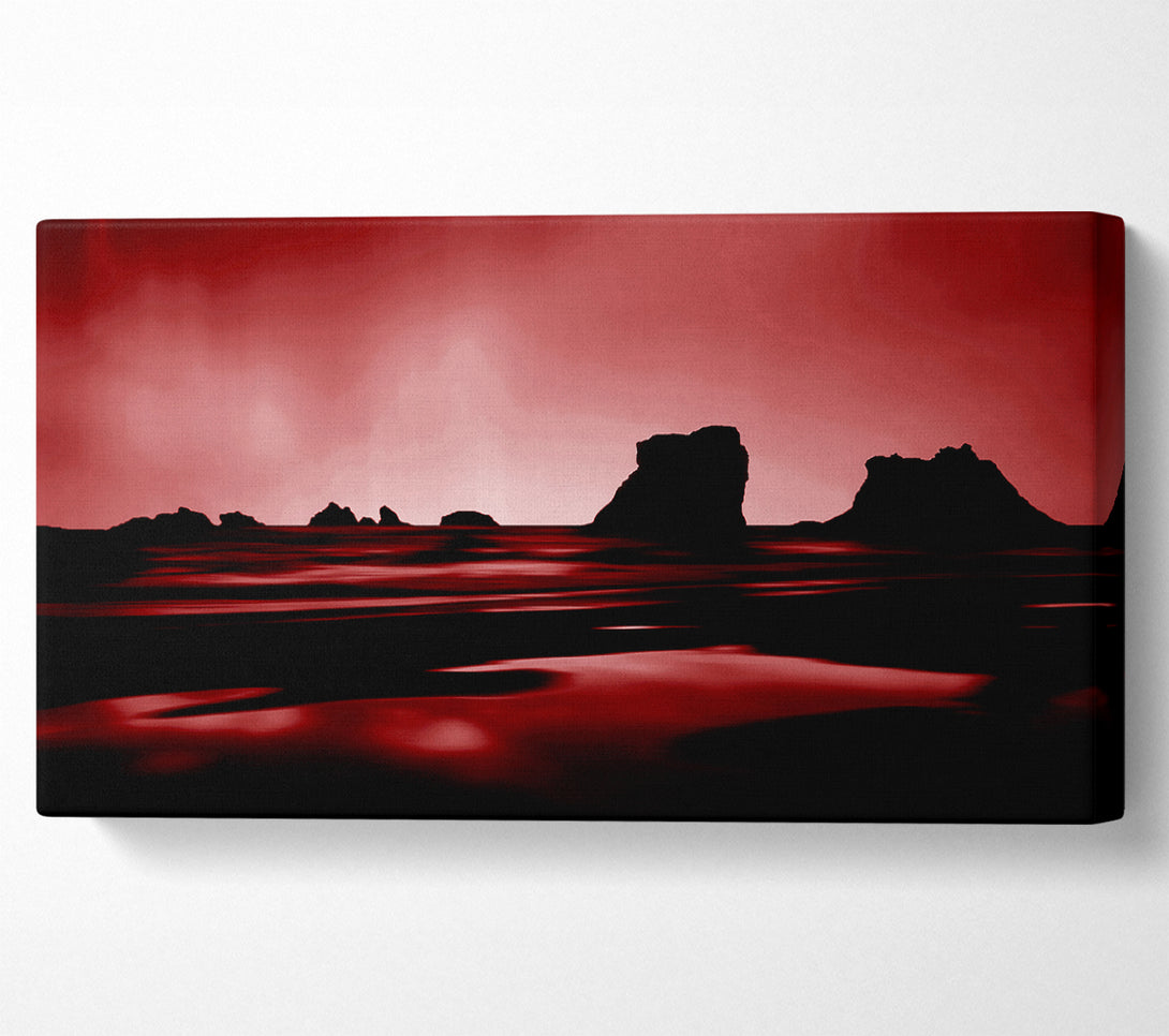  A Canvas Print of Red Night Sky Canvas Print
