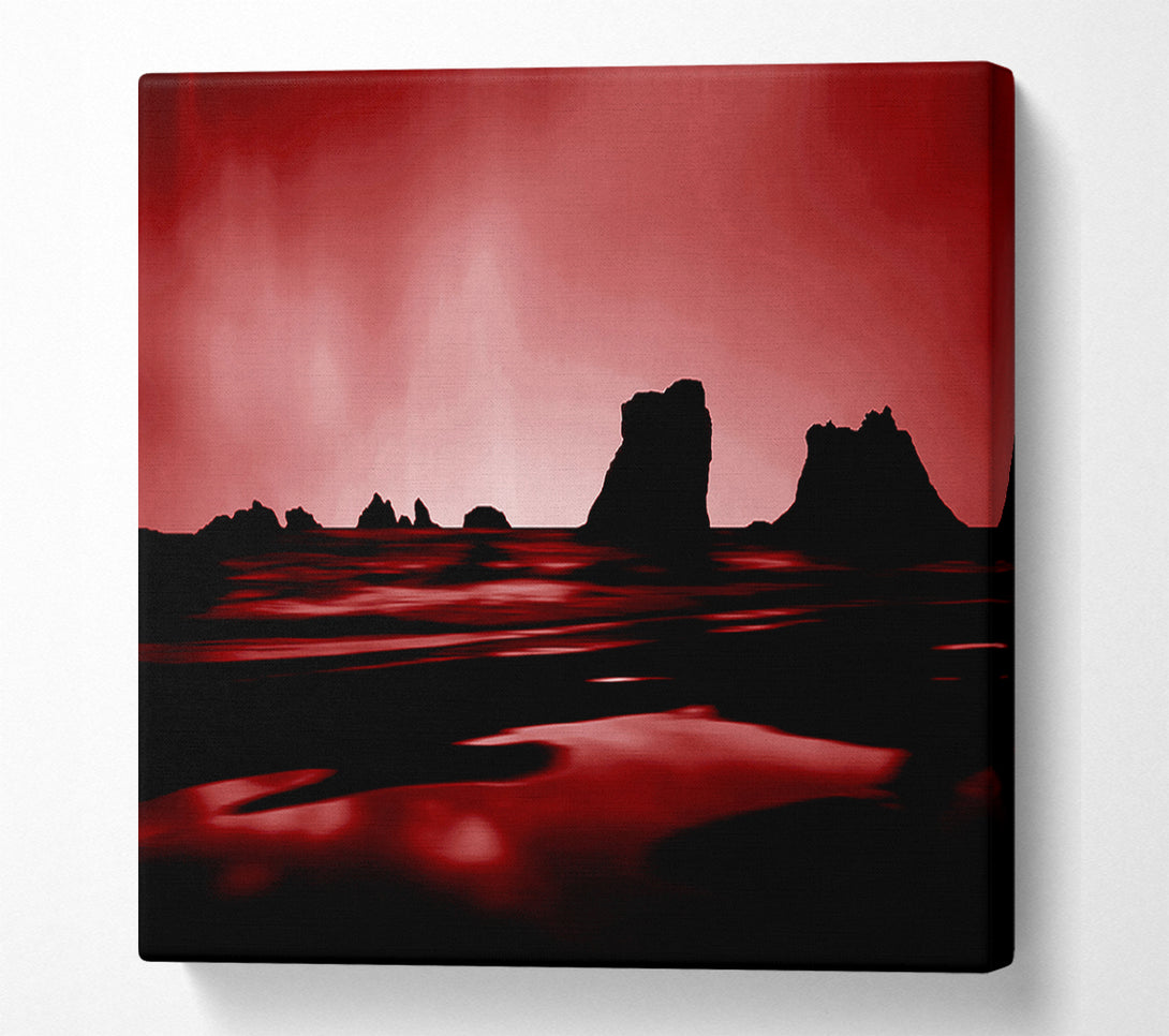  A Canvas Print of Red Night Sky Canvas Print