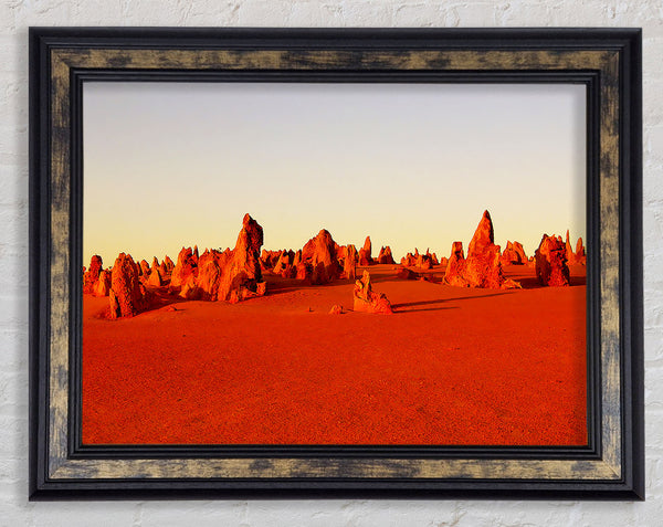 The Desert Rocks Framed Print