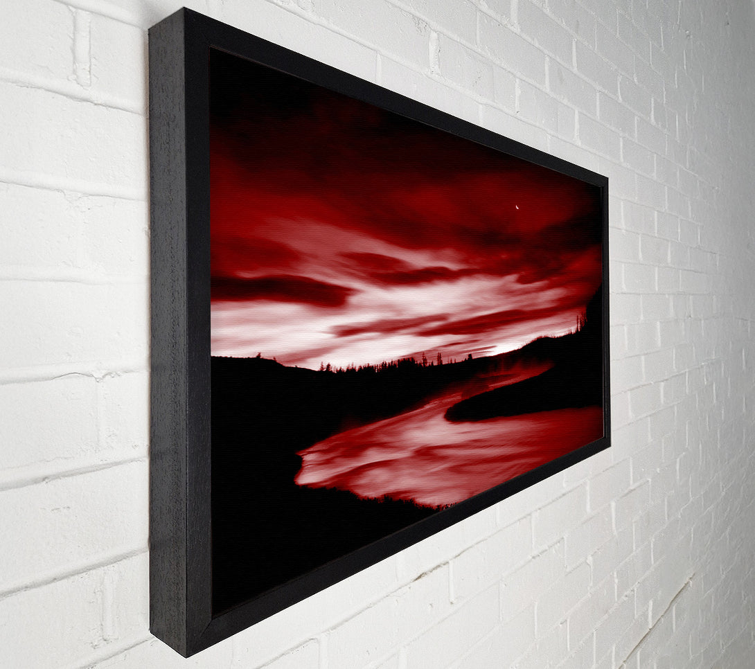  A Canvas Print of Red River Storms Canvas Art