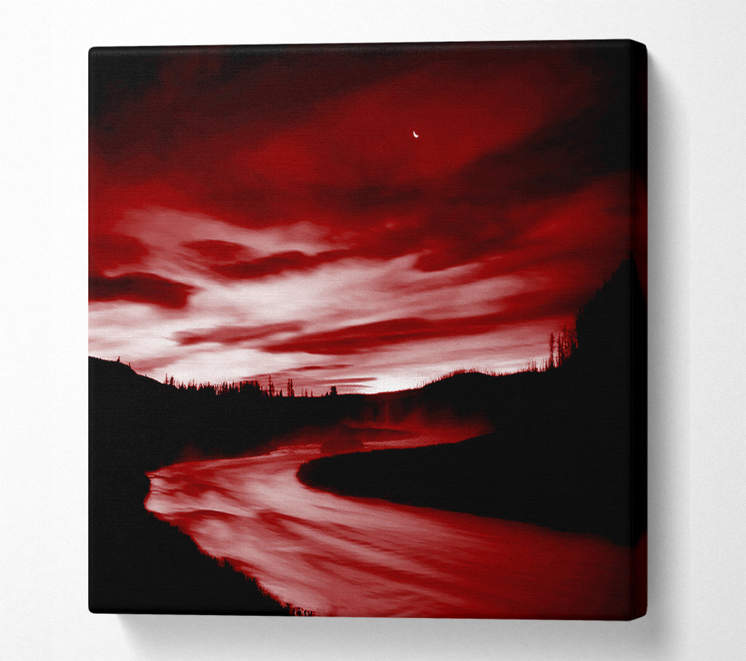  A Canvas Print of Red River Storms Canvas Art
