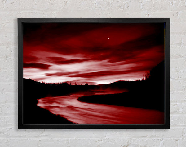 Red River Storms Framed Print