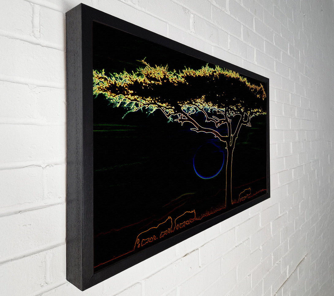  A Canvas Print of Night Tree 02 Canvas Art