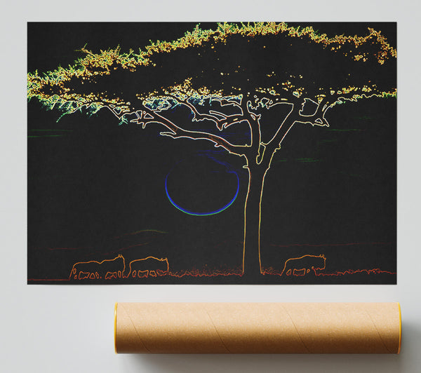 Night Tree 02 Giclee Print