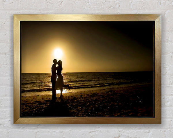 Beach Lovers Framed Print