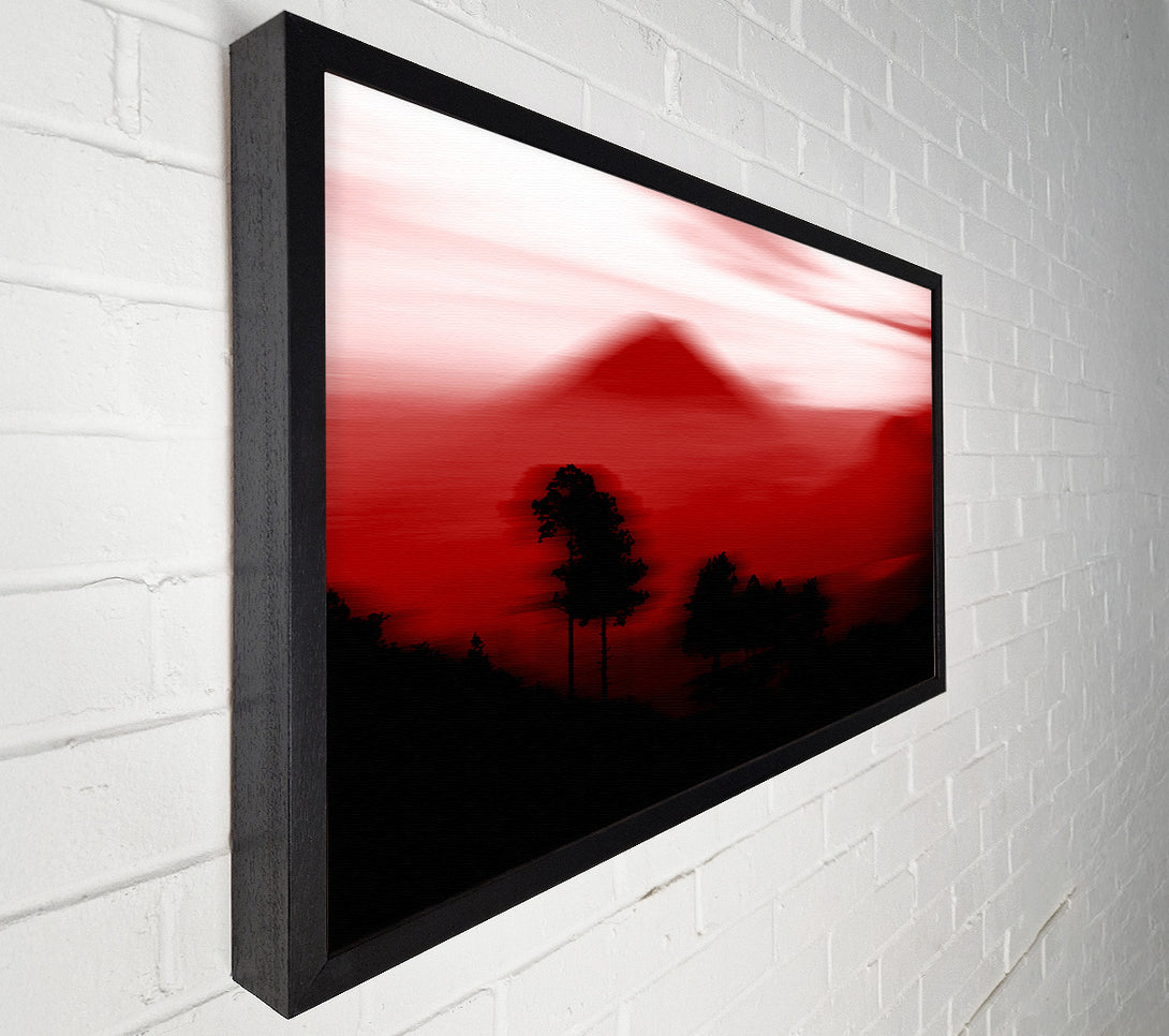  A Canvas Print of Red Pyramid Blur Canvas Print