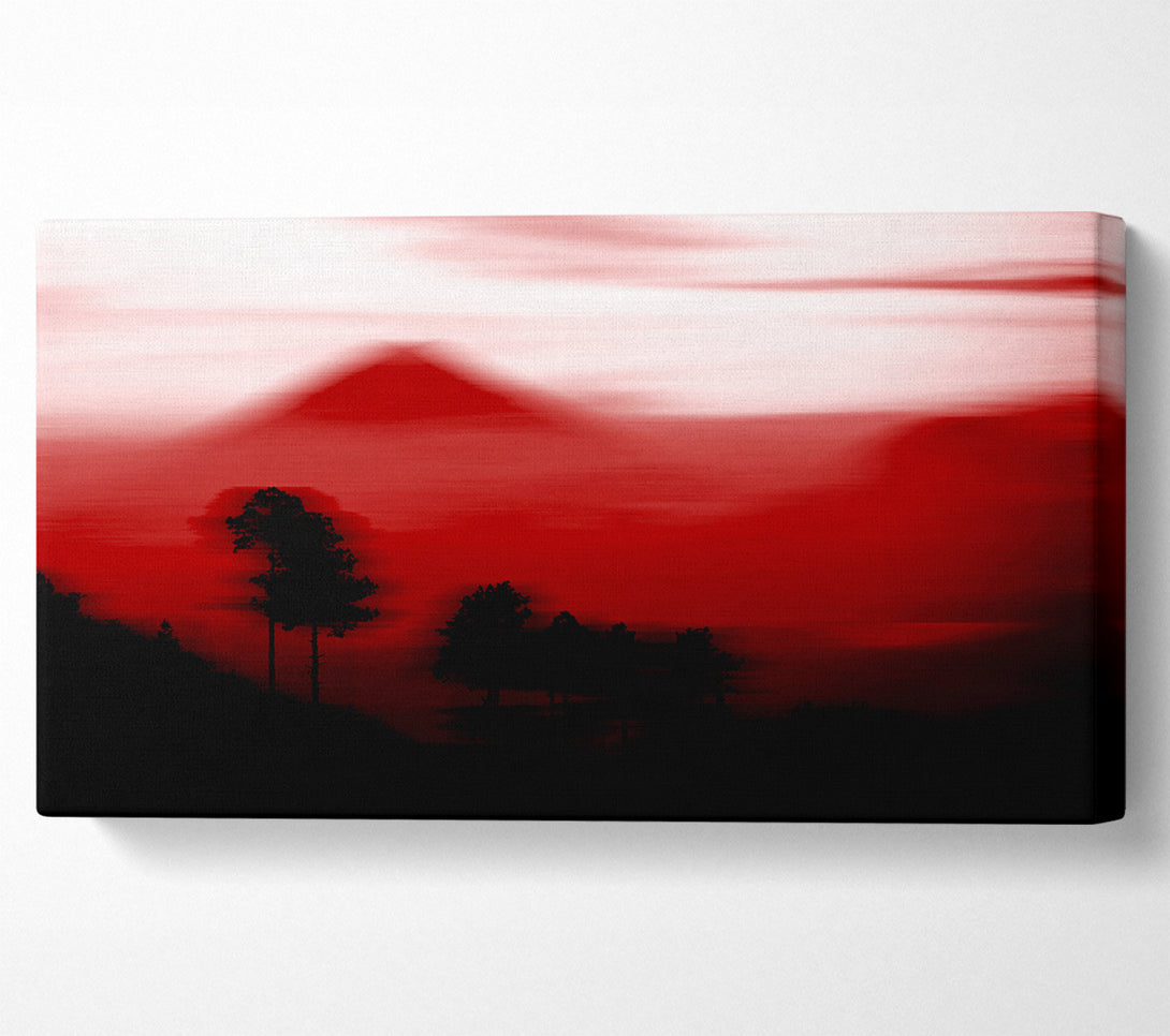  A Canvas Print of Red Pyramid Blur Canvas Print