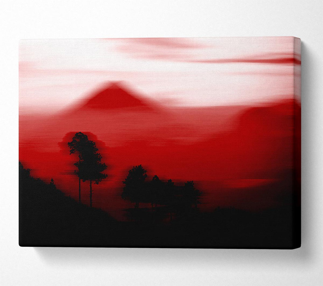  A Canvas Print of Red Pyramid Blur Canvas Print