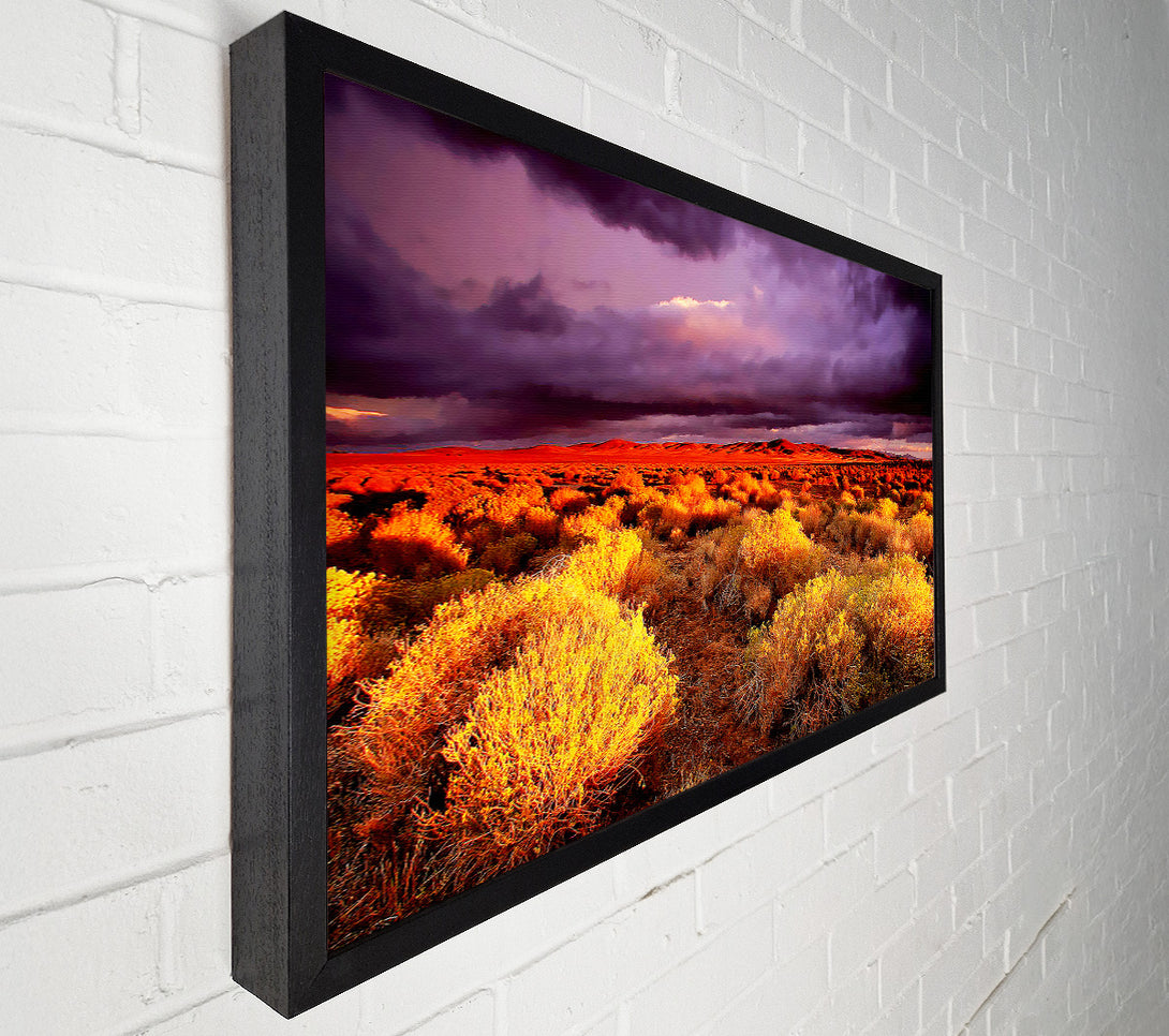  A Canvas Print of Storm Over Desert Canvas Wall Art