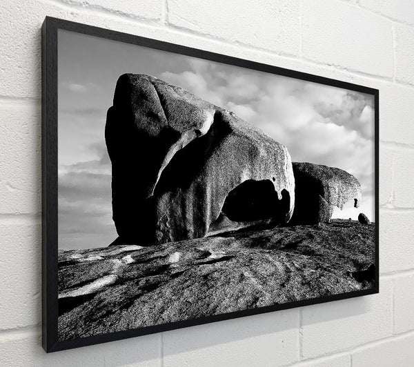 Boulders On Top Of The World B n W
