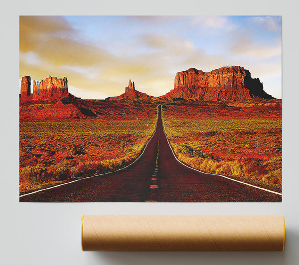 The Road To Monument Valley Print