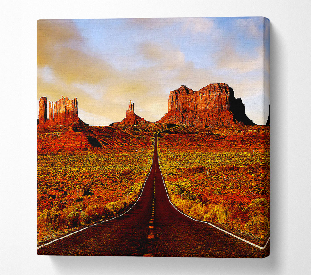 A Canvas Print of The Road To Monument Valley Canvas Print