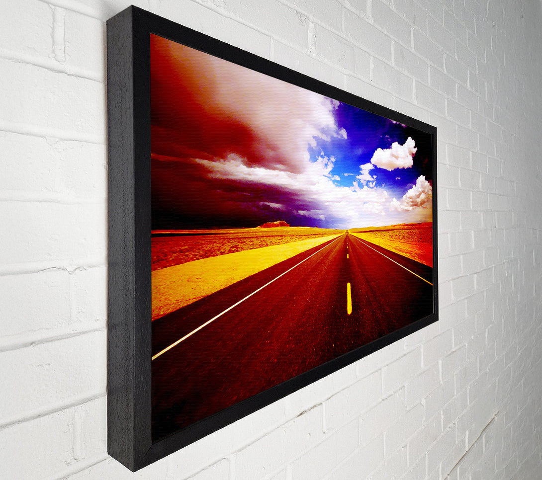  A Canvas Print of The Red Road To Nowhere Canvas Art