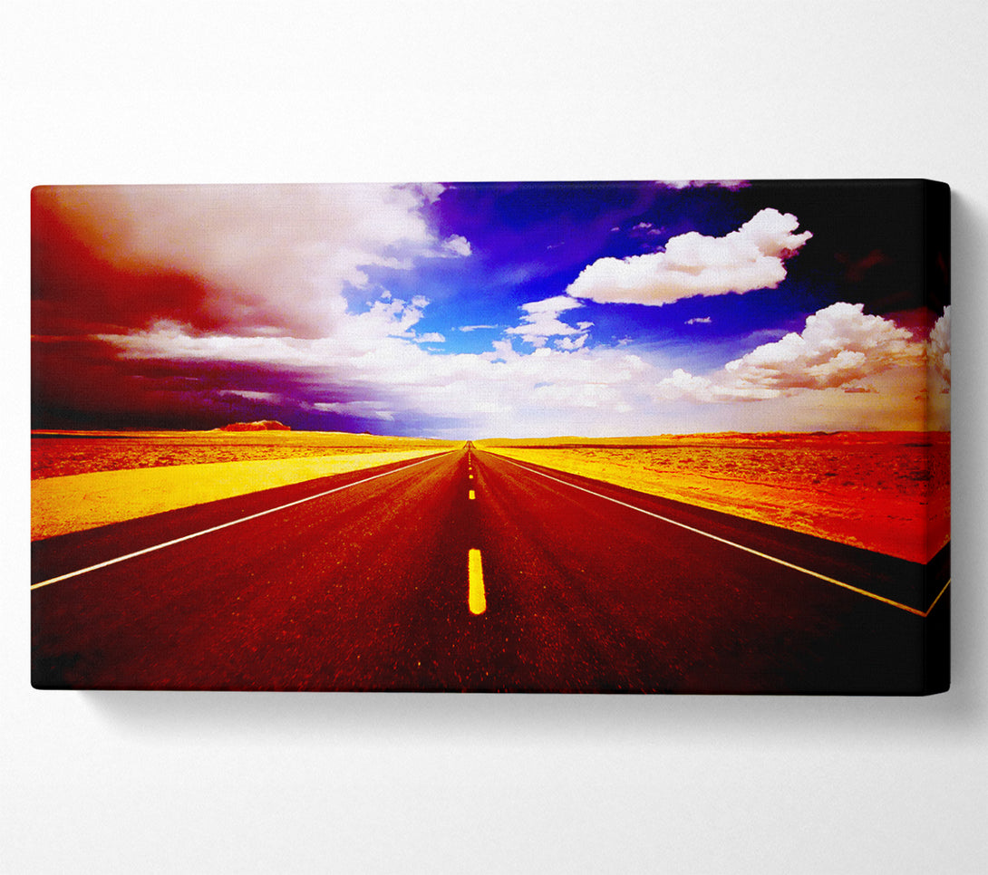  A Canvas Print of The Red Road To Nowhere Canvas Art