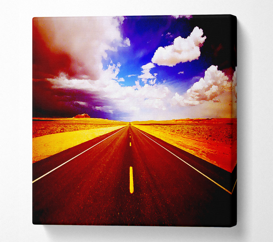  A Canvas Print of The Red Road To Nowhere Canvas Art