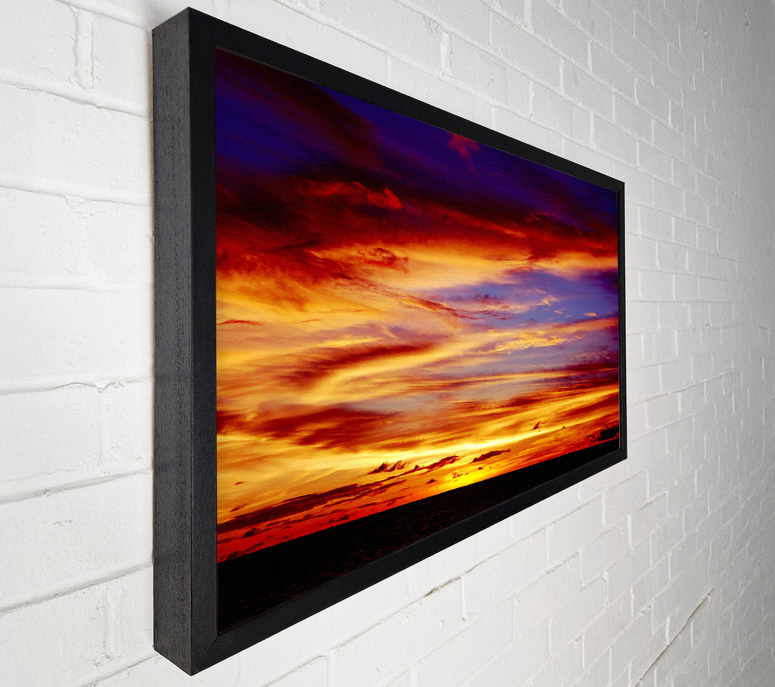  A Canvas Print of Red Sky At Night Shepherds Delight Canvas Art