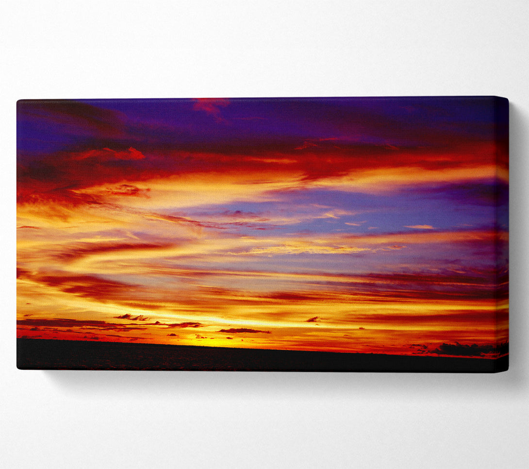  A Canvas Print of Red Sky At Night Shepherds Delight Canvas Art