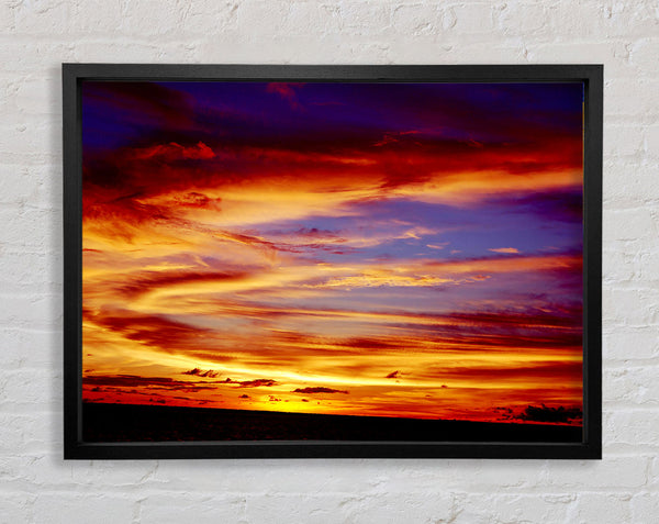 Red Sky At Night Shepherds Delight Framed Print