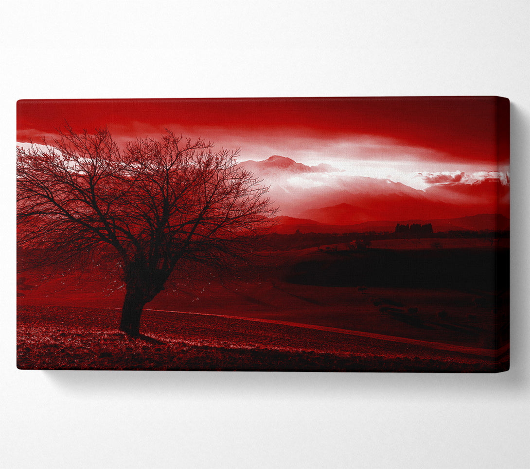  A Canvas Print of Yorkshire Dales Red Canvas Wall Art