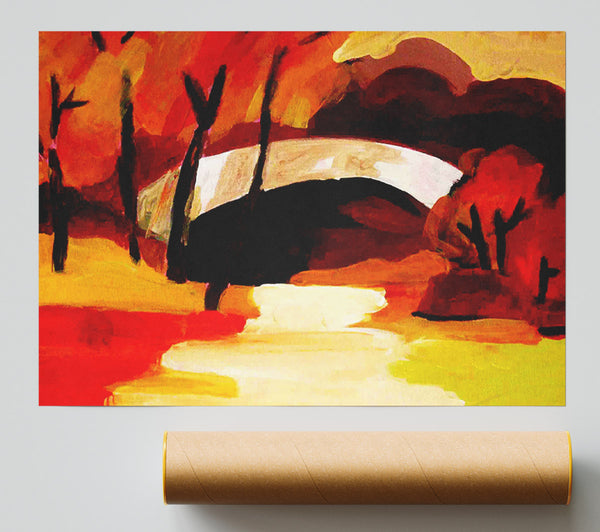 Autumn Bridge Giclee Print
